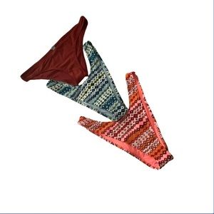 3 brand new Aerie swimsuit XL bottoms